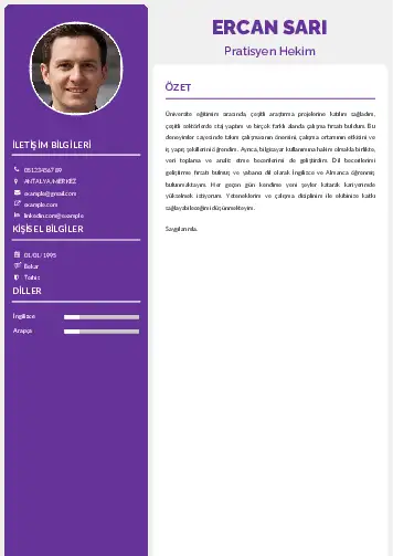 Pratisyen Hekim Cv Örnekleri cv indir